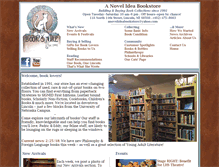 Tablet Screenshot of anovelideabookstore.com